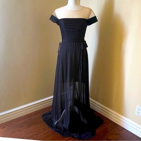 Pnina Tornai for Azazie Featherlight Mesh Gown - Picture 1 of 11